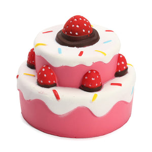 11CM Jumbo Squishy Strawberry Cake Scented Super Slow Rising Kids Toy Cute Gift