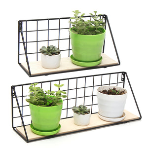 Wall Hanging Shelf Industrial Modern Storage Shelf Rack Flower Hallway Home Shelf Bracket