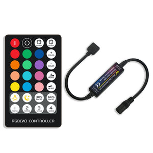 DC5-24V RGBW Constant Current LED Strip Controller + 28Keys RF Remote Control for Indoor Lights