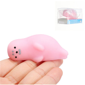 Pink Seal Mochi Squishy Squeeze Cute Healing Toy Kawaii Collection Stress Reliever Gift Decor