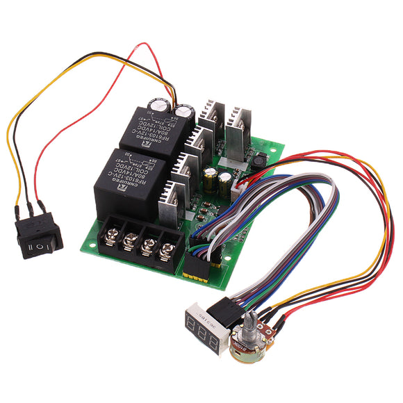 PWM DC Motor Governor 10V-55V 12V 24V 36V 48V 40A Motor Speed Control Module Controller with Display