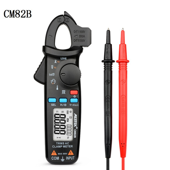 MESTEK CM82B RMS Digital Clamp Meter DC AC Current Voltage Ampere NCV Ohm Tester Ammeter Multimeter Electrician Tool