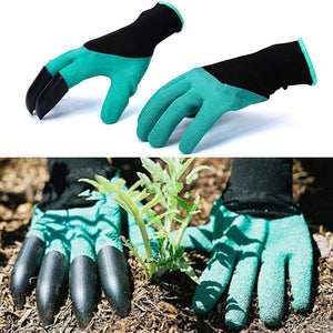 Multifunctional Garden Gloves with Fingertips Claws Quick Easy to Dig and Plant