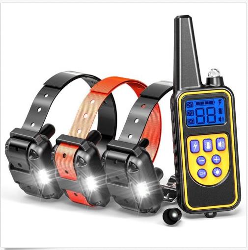 Waterproof Rechargeable Shock Vibration Sound Remote 1/2/3 Dog Training Collar Remote Controller