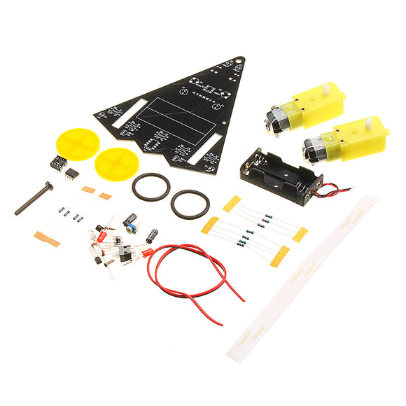 3v D2-1 Fighter Smart Tracking Car DIY Kit Support Patrol Line Obstacle Avoidance