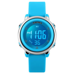 SKMEI 1100 Fashion Children Digital Watch LED Alarm Backlight Boys Girls Sport Watch