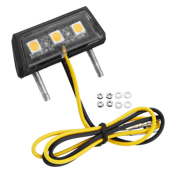 Universal Motorcycle LED License Plate Lights 3 Colors For Honda/Kawasaki/Yamaha/Suzuki