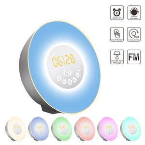 Sunrise Alarm Clock Digital Wake Up Light with Sunrise Sunset Simulation Sleep