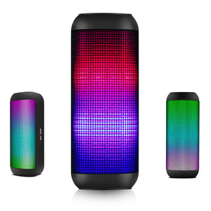 SAST T9 Colorful Fantasy LED Portable Bass Wireless bluetooth Speaker With TF Card AUX Line-in USB Disk