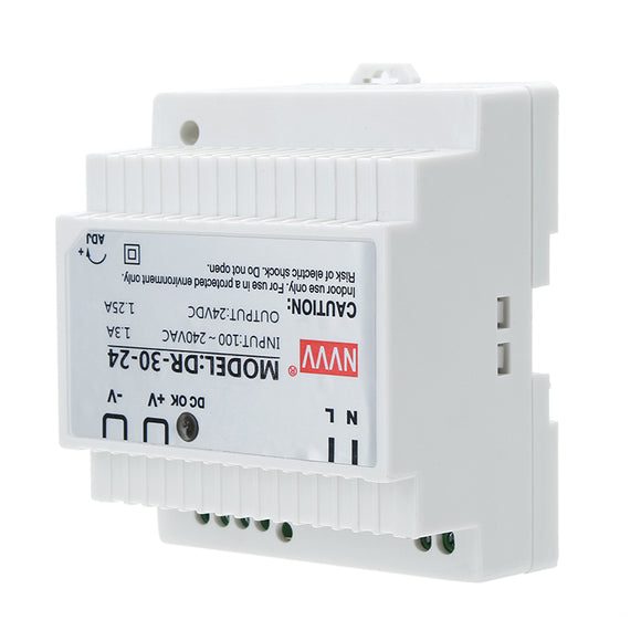 NVVV DR-30-24 AC to DC DIN-Rail Power Supply 30W Industry Switching Power Supply