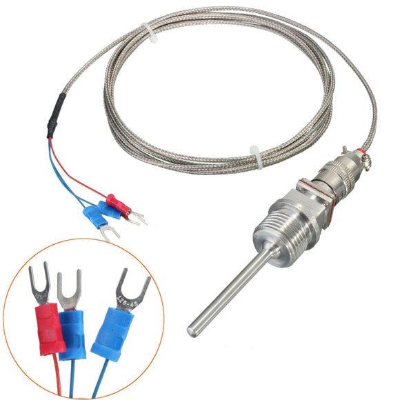 RTD PT100 Temperature Sensors 1/2 inch NPT Threads with Detachable Connector