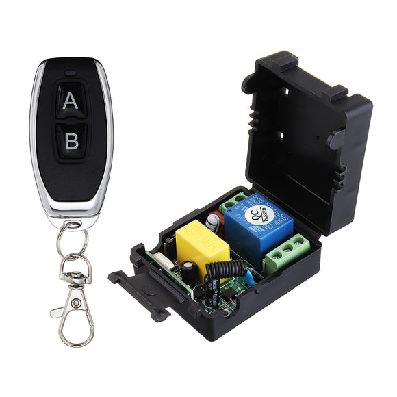 AC220V 1CH Channel Wireless Remote Control Switch For Lamp Lighting Power Switch A Open B Closed Interlock Transmitter