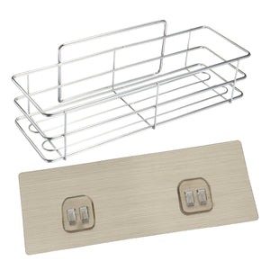 Stainless Steel Bathroom Shower Kitchen Storage Shelf Rack Organizer Wall Mounted Holder