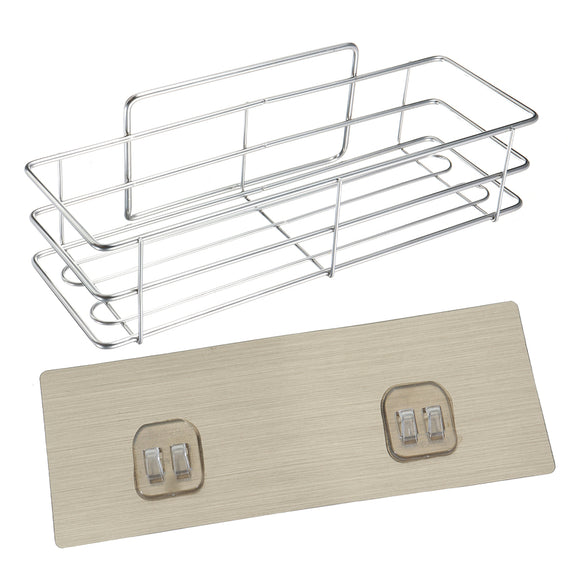 Stainless Steel Bathroom Shower Kitchen Storage Shelf Rack Organizer Wall Mounted Holder