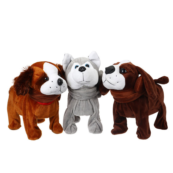 Stuffed Animal Musical Singing Dancing Walking Electronic Moving Cute Plush Dog Puppy Toys Kids Gift