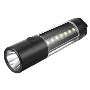 T6 LED COB 6 Modes USB Rechargeable 18650/14500 Flashlight Camping Hunting Emergency Warning Lamp