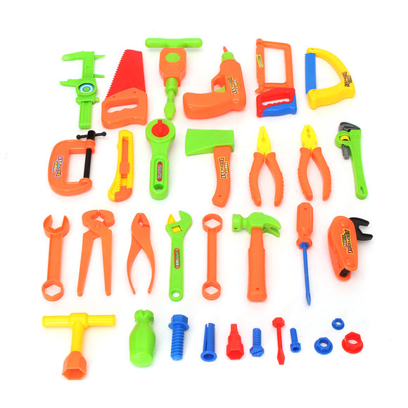 32 pcs Children DIY Workbench Tools Pretend Role Play Toy Set
