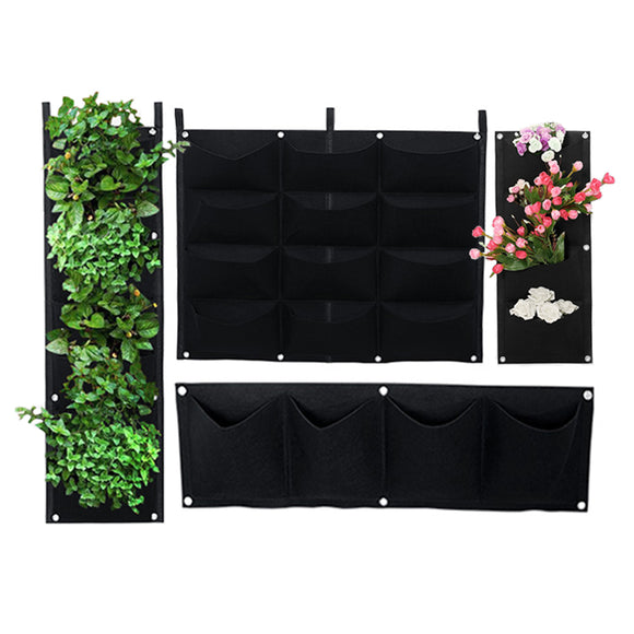 KCASA KC-BT4121 Gardening Grow Pocket Indoor Outdoor Wall Hanging Planting Storage Bag