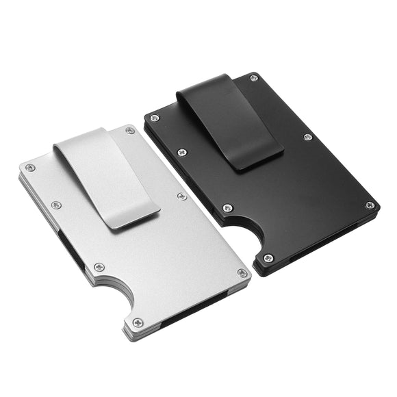 Stainless Steel Elastic Band Business Money Clip Credit Card Holder Case Wallet