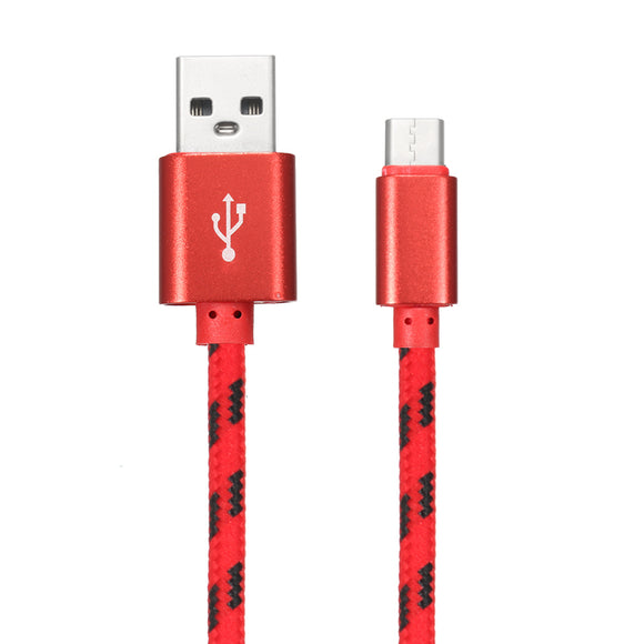 Bakeey 2A Nylon Weave Type-C USB Fast Charging Data Cable 1m For Samsung S8 Xiaomi 6 Huawei M10