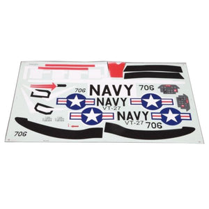 Eleven Hobby T-28 Trojan 1100mm RC Airplane Spare Part Decal Sheet