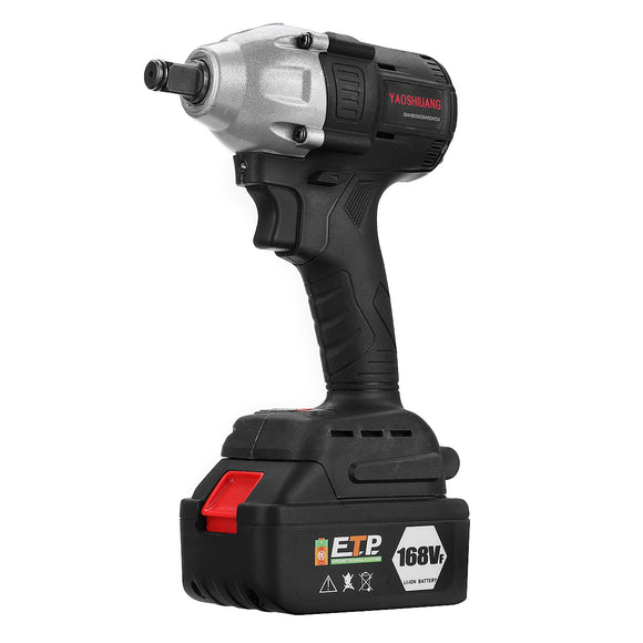 168VF 630N.m Max Brushless Cordless Electric Impact Wrench Power 16800mAh Battery