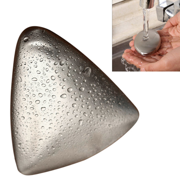 Bathroom Kitchen Triangle Shape Stainless Steel Magic Soap Remove Odor