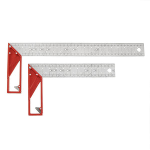 25-45cm Stainless Steel Precision Woodworking Square 90 Degree Angle Ruler Metric