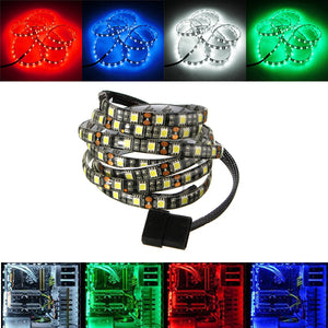 1.2M Waterproof 5050 LED Flexible Strip Background Light PC Computer Case DC12V