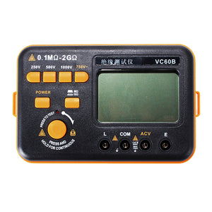 E-one VC60B Digital Insulation Resistance Tester MegOhm Meter Ohm Meter Volt Meterr 750V