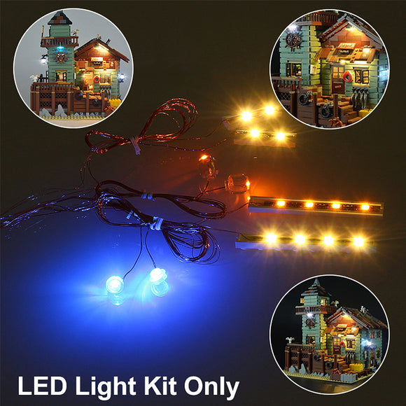 Light Up Kit For Lepin 16050 Old Fishing Store Building Model Light Parts For Blocks Toy Dollhouse