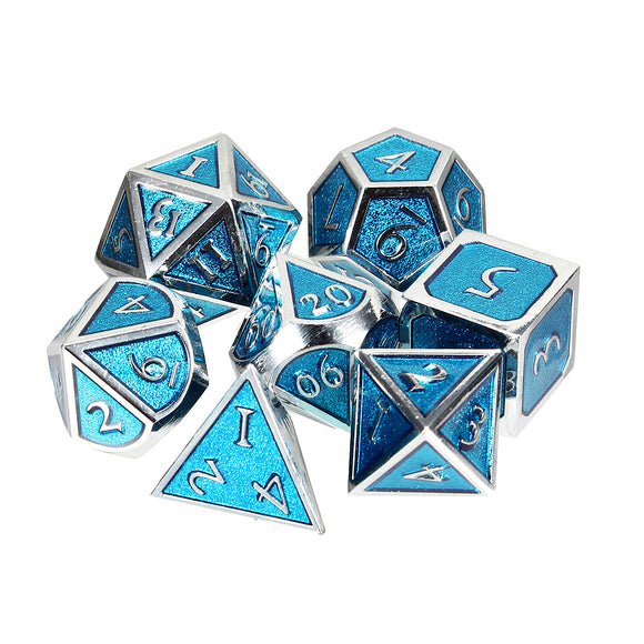 Multisided Dices Solid Metal Heavy Dice Set Polyhedral Dices Role Playing Games Dice Gadget RPG