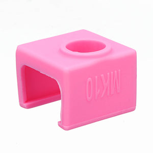 Pink MK10 Silicone Cover Instead Ceramic Insulation For Aluminum Block 3D Printer Part Hot End