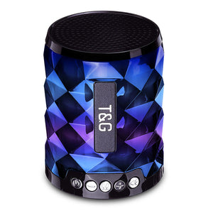 Mini trdls Bluetooth-hgtalare FM-radio TF-kort Colorful Ljus musikhgtalare med mikrofon