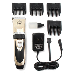 Quiet Mute Electric Trimmer Clipper Shaver Grooming Kit Set for Pet Cat Dog Hair