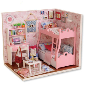 Diy Miniature Wooden Doll House Furniture Kits Handmade Craft Model Toys Gift For Children