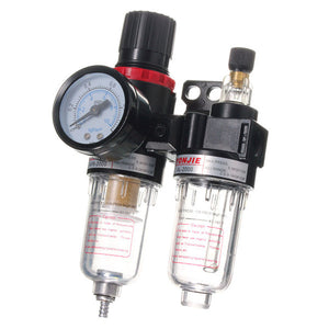 G1/4 In line Air Compressor Filter Regulator Gauge Trap Oil Water Regulator"