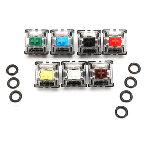 7 Switches for Mechanical Keyboard Sampling and Testing + O-Rings Sample