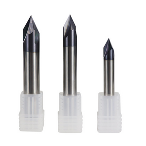 Drillpro 2-12mm 120 Degree Chamfer Mill 3 Flutes CNC Milling Cutter V Shape End Mill CNC Router Bit