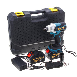 188VF 6000mAh 380N.m Lithium-Ion Battery Electric Cordless Impact Wrench Drill Driver Kit Power Tools