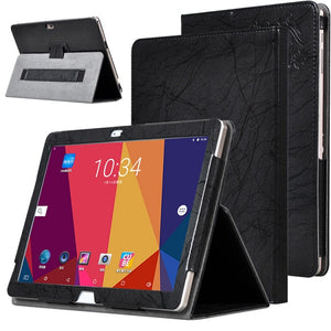 PU Leather Folding Stand Case Cover for ALLDOCUBE Cube T10 Plus Free Young X7 Tablet Black