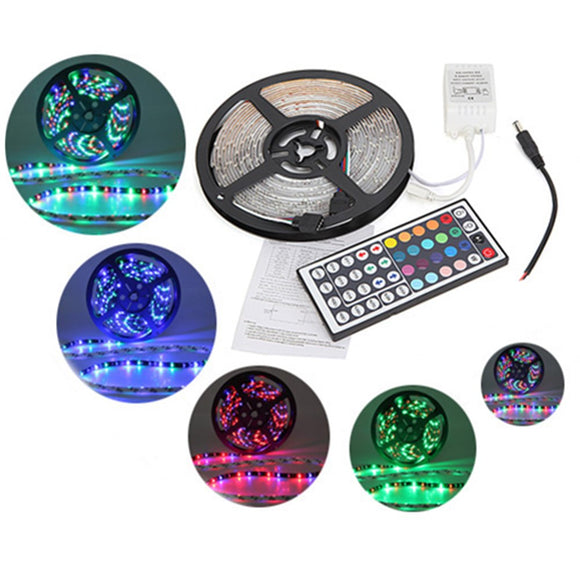 5M RGB 3528 LED Strip Lights Waterproof 12V 300led Strip