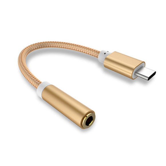 USB Type-C to 3.5mm Headset Jack Covertor Cable for Letv Leeco Le Max 2 Pro 3/Max2/S3
