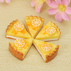 DIY Resin 30*22MM Kawaii Cake Pizza Simulation Food Cell Phone Decoration Bun Bag