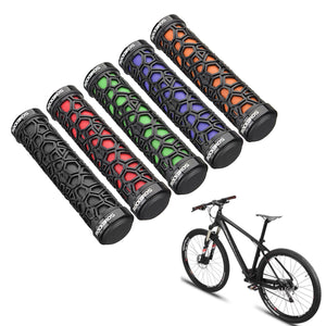 RockBros Bike Bicycle Cycling Non-slip Handlebar Rubber Grips Double Lock-on