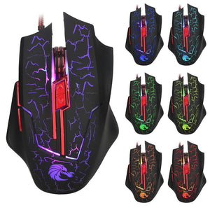 HXSJ H800 6Buttons 5500DPI Adjustable Multi-color Optical Gaming Mouse for PC