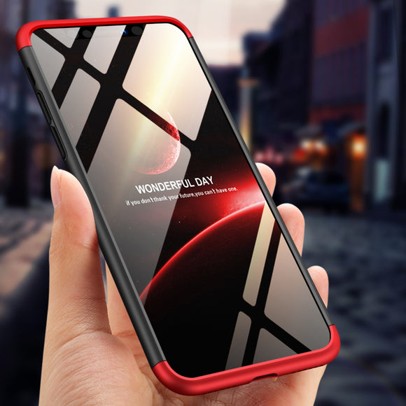 Bakeey 3 in 1 Double Dip 360 Hard PC Protective Case For iPhone XR