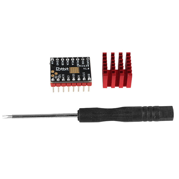 MC2130 V1.0 Ultra-silent 256 High Subdivision Stepper Motor Driver with Red Heat Sink for 3D Printer Part