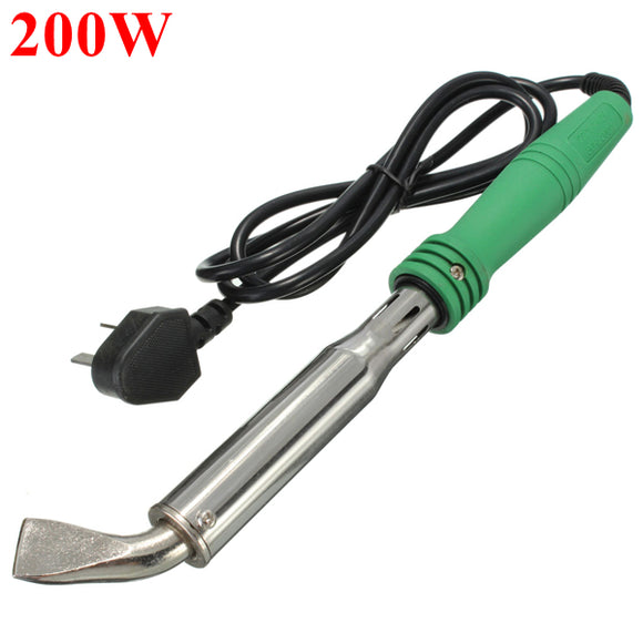 220V 200W Electric Welding Soldering Iron Tool With Curved Tip Lead Free