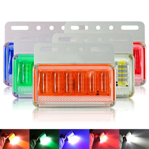 CNSUNNYLIGHT 24V 6D Trunk LED Side Marker Lights Warning Signal Fog Parking Lamp for Trailer Lorry